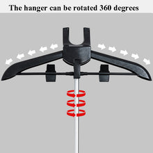 Load image into Gallery viewer, 1.6m 3 in 1 Hanging Ironing Bracket Hanger Telescopic Metal Rod Mount, Metal Rod Mount
