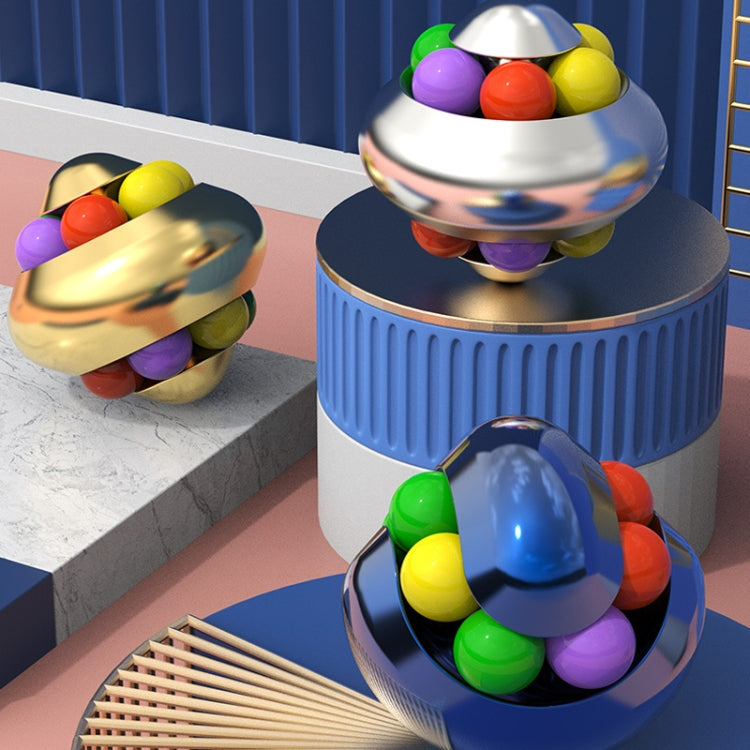 Aluminum Alloy Psychedelic Magic Ball Educational Toys Decompression Marbles Toys