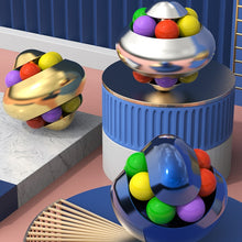 Load image into Gallery viewer, Aluminum Alloy Psychedelic Magic Ball Educational Toys Decompression Marbles Toys