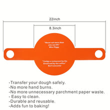 Load image into Gallery viewer, Oven Accessories Bread Dough Transfer Baking Mat Long Handle Extraction Mat, Brown, Orange