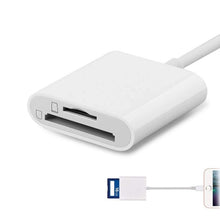 Load image into Gallery viewer, 8 Pin to SD / TF Card Reader 2 in 1 Adapter For iPhone / iPad, Cable Length: 9.7cm, SD + TF Slots