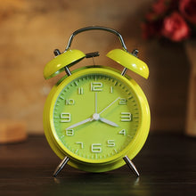 Load image into Gallery viewer, 4 Inch Bedroom Bedside Stereo Digital Silent Alarm Clock With Light, White Shell Pink Surface, White Shell Blue Surface, White Shell Green Surface, White Shell Red Surface, White Shell White Surface, 4 inch convex powder shell, Blue Shell  Blue Surface...