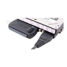 Load image into Gallery viewer, YP009 Three-Purpose USB to IDE/SATA Easy Drive Cable Hard Disk Drive Data Cable with Power Supply, US Plug Set, EU Plug Set, UK Plug Set