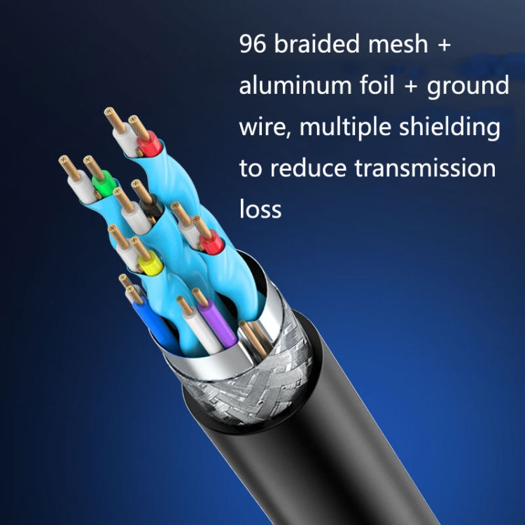 Jasoz 4K HDMI High-Definition Projector Cable Computer Video Cable Oxygen-Free Copper Core, Cable Length:, 0.5m, 1m, 1.5m, 2m, 3m, 5m, 8m, 10m, 12m, 15m, 20m