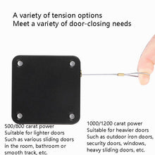 Load image into Gallery viewer, P093 Automatic Doorkeeper Telescher Door Closer Sliding Door Anti-Theft Box, Specification:, 2nd Generation Black All Glue 500g 1m, 2nd Generation White All Glue 500g 1m, 2nd Generation Black All Glue 800g 1m, 2nd Generation White All Glue 800g 1m     ...