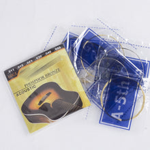 Load image into Gallery viewer, 1 Set Folk Guitar Brass Strings Acoustic Guitar Set Strings 1-6, Red Packing 012, Yellow Packing 011