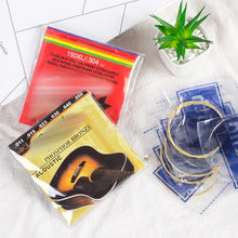 Load image into Gallery viewer, 1 Set Folk Guitar Brass Strings Acoustic Guitar Set Strings 1-6, Red Packing 012, Yellow Packing 011