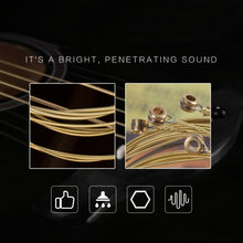 Load image into Gallery viewer, 1 Set Folk Guitar Brass Strings Acoustic Guitar Set Strings 1-6, Red Packing 012, Yellow Packing 011