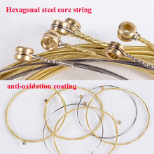 Load image into Gallery viewer, 1 Set Folk Guitar Brass Strings Acoustic Guitar Set Strings 1-6, Red Packing 012, Yellow Packing 011