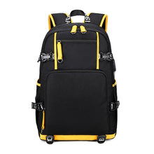 Load image into Gallery viewer, 6101-4 Thermal Transfer Casual Backpack Simple Student Schoolbag, Printed Red, Printed Blue, Printed Yellow, Printed Gray, Star Blue, Star Purple, Triangular Blue, Triangle Yellow, Yellow Leather