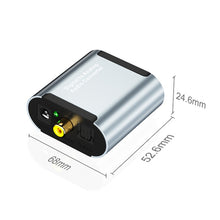 Load image into Gallery viewer, HW-25DA R/L Digital To Analog Audio Converter With 3.5mm Jack SPDIF Audio Decoder with, Fiber Optic+USB Cable, SPDIF+USB Cable