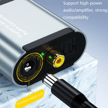 Load image into Gallery viewer, HW-25DA R/L Digital To Analog Audio Converter With 3.5mm Jack SPDIF Audio Decoder with, Fiber Optic+USB Cable, SPDIF+USB Cable