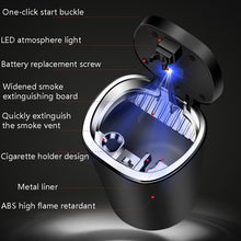 Load image into Gallery viewer, 2 PCS  Car Ashtray With Cover Hanging Invisible With LED Light Car Ashtray, 2 PCS Car Ashtray