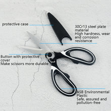 Load image into Gallery viewer, 4 PCS Kitchen Scissors Multi-Function Home Stainless Steel Scissors, 4 in 1 Kitchen Scissors