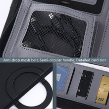 Load image into Gallery viewer, KC601 A4 Multifunctional Portable Folder Business Zipper Bag Leather Folder, Style:, No Chargeable No Calculator No Memo Pad (Black), No Chargeable No Calculator No Memo Pad (Dark Blue), No Chargeable No Calculator No Memo Pad (Gray)                   ...