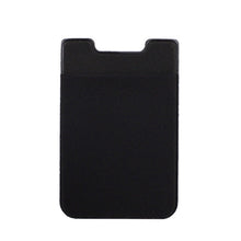 Load image into Gallery viewer, Stretch Lycra Mobile Phone Back Sticker Card Holder Phone Back Wallet Bus Bank Card Holder, Black, Red, Pink, Green, Rose Red, White, Deep Blue, Water Blue, Purple, Brown, Dark Blue, Dark Gray, Gold, Gray