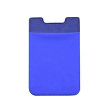 Load image into Gallery viewer, Stretch Lycra Mobile Phone Back Sticker Card Holder Phone Back Wallet Bus Bank Card Holder, Black, Red, Pink, Green, Rose Red, White, Deep Blue, Water Blue, Purple, Brown, Dark Blue, Dark Gray, Gold, Gray