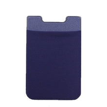 Load image into Gallery viewer, Stretch Lycra Mobile Phone Back Sticker Card Holder Phone Back Wallet Bus Bank Card Holder, Black, Red, Pink, Green, Rose Red, White, Deep Blue, Water Blue, Purple, Brown, Dark Blue, Dark Gray, Gold, Gray