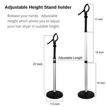 Load image into Gallery viewer, Stainless Steel Hair Dryer Storage Bracket Lazy Hair Dryer Hairdressing Bracket, Landing Models, Suction Cup 1, Suction Cup 2