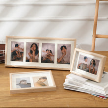 Load image into Gallery viewer, Wooden Wall-Mounted Pendulum Dual-Purpose Combination Photo Frame Style：, 8 inch, Two Frame, Three Frame, Four Frame Horizontal, Four Frame Vertical