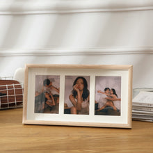 Load image into Gallery viewer, Wooden Wall-Mounted Pendulum Dual-Purpose Combination Photo Frame Style：, 8 inch, Two Frame, Three Frame, Four Frame Horizontal, Four Frame Vertical