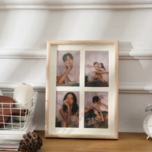 Load image into Gallery viewer, Wooden Wall-Mounted Pendulum Dual-Purpose Combination Photo Frame Style：, 8 inch, Two Frame, Three Frame, Four Frame Horizontal, Four Frame Vertical