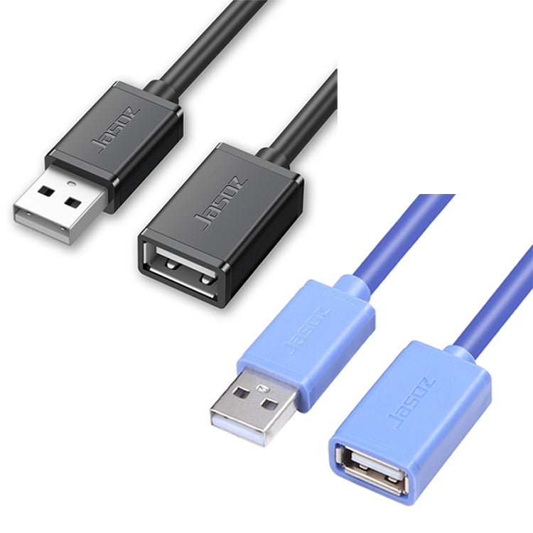 Jasoz USB Male to Female Oxygen-Free Copper Core Extension Data Cable, Colour: Black 0.5m, Black 0.5m, Black 1m, Black 1.5m, Black 2m, Black 3m, Black 5m, Dark Blue 0.5m, Dark Blue 1m, Dark Blue 1.5m, Dark Blue 2m, Dark Blue 3m, Dark Blue 5m, Black 8m ...