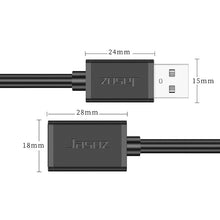 Load image into Gallery viewer, Jasoz USB Male to Female Oxygen-Free Copper Core Extension Data Cable, Colour: Black 0.5m, Black 0.5m, Black 1m, Black 1.5m, Black 2m, Black 3m, Black 5m, Dark Blue 0.5m, Dark Blue 1m, Dark Blue 1.5m, Dark Blue 2m, Dark Blue 3m, Dark Blue 5m, Black 8m ...