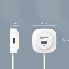 Load image into Gallery viewer, Jasoz High-Speed USB2.0 4-Ports HUB 1 to 4 Docking HUB, Black 0.3m, Black 0.5m, Black 1.2m, White 0.3m, White 0.5m, White 1.2m