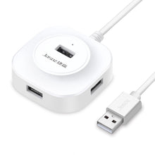 Load image into Gallery viewer, Jasoz High-Speed USB2.0 4-Ports HUB 1 to 4 Docking HUB, Black 0.3m, Black 0.5m, Black 1.2m, White 0.3m, White 0.5m, White 1.2m