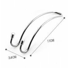 Load image into Gallery viewer, Clips Automotive Metal Car Seat Hook Auto Headrest Hanger Bag Holder for Car Bag Purse Cloth Grocery Storage Auto Fastener, Silver
