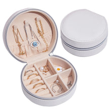 Load image into Gallery viewer, SH789-12 PU Leather Simple Jewelry Storage Box, White, Light Pink, Champagne Gold