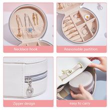 Load image into Gallery viewer, SH789-12 PU Leather Simple Jewelry Storage Box, White, Light Pink, Champagne Gold