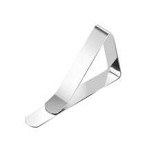 Load image into Gallery viewer, 30 PCS Stainless Steel Tablecloth Clip Triangle Table Clamp Picnic Flexible Clip, 30 PCS(Classic ), 30 PCS (Wave)