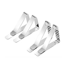 Load image into Gallery viewer, 30 PCS Stainless Steel Tablecloth Clip Triangle Table Clamp Picnic Flexible Clip, 30 PCS(Classic ), 30 PCS (Wave)