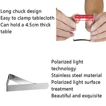 Load image into Gallery viewer, 30 PCS Stainless Steel Tablecloth Clip Triangle Table Clamp Picnic Flexible Clip, 30 PCS(Classic ), 30 PCS (Wave)