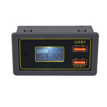 Load image into Gallery viewer, Car DC Voltage Electricity Table 12/24V Battery Lead-Acid Battery Turn 5V USB Fast Charge Display, Car DC Voltage Electricity Table