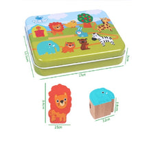 Load image into Gallery viewer, Wooden Toys Baby DIY Toy Cartoon Fruit Animal Stringing Threading Wooden Beads Toy