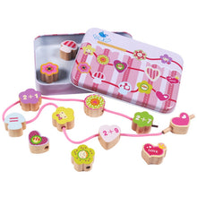 Load image into Gallery viewer, Wooden Toys Baby DIY Toy Cartoon Fruit Animal Stringing Threading Wooden Beads Toy