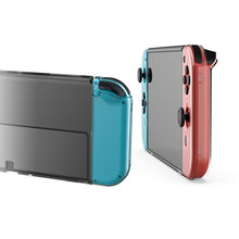Load image into Gallery viewer, DOBE TNS-1133B Host Protection Kit + Left And Right Handle Crystal Anti-Fall Protection Cover For Switch OLED, TNS-1133B(Transparent Color)