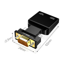 Load image into Gallery viewer, HW-2217 VGA to HDMI Converter With Audio Computer Host to HD Converter
