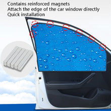 Load image into Gallery viewer, R-2938 Single-Layer Sun Protection Magnetic Car Curtain Vehicle Water Drop Sunshade, Blue Right, Blue Left, Blue Rear