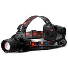 Load image into Gallery viewer, T40 P50 Lamp Beads Headlight USB Rechargeable Zoom Outdoor Strong Headlight,Specification:, Without Battery