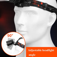 Load image into Gallery viewer, T40 P50 Lamp Beads Headlight USB Rechargeable Zoom Outdoor Strong Headlight,Specification:, Without Battery