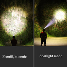 Load image into Gallery viewer, T40 P50 Lamp Beads Headlight USB Rechargeable Zoom Outdoor Strong Headlight,Specification:, Without Battery