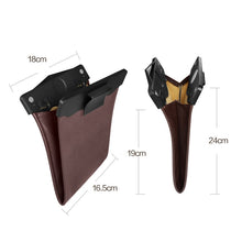 Load image into Gallery viewer, Car Trash Can Storage Bag Hanging Paste With LED Light Garbage Bag, Paste Black, Paste Brown, Paste Beige, Paste Red
