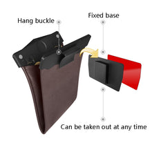 Load image into Gallery viewer, Car Trash Can Storage Bag Hanging Paste With LED Light Garbage Bag, Paste Black, Paste Brown, Paste Beige, Paste Red