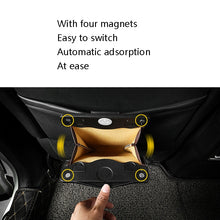 Load image into Gallery viewer, Car Trash Can Storage Bag Hanging Paste With LED Light Garbage Bag, Paste Black, Paste Brown, Paste Beige, Paste Red