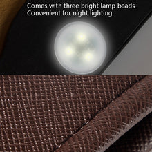 Load image into Gallery viewer, Car Trash Can Storage Bag Hanging Paste With LED Light Garbage Bag, Paste Black, Paste Brown, Paste Beige, Paste Red