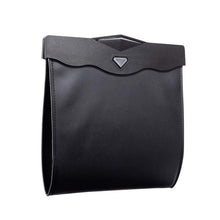 Load image into Gallery viewer, Car Trash Can Car Chair Back Hanging Storage Box Hidden Folding Storage Bag With LED Light, Black, Mocha Brown, Beige, Red